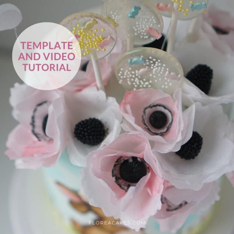 Florea Cakes Wafer paper flower tutorial Wafer Paper Fantasy Flowers Template