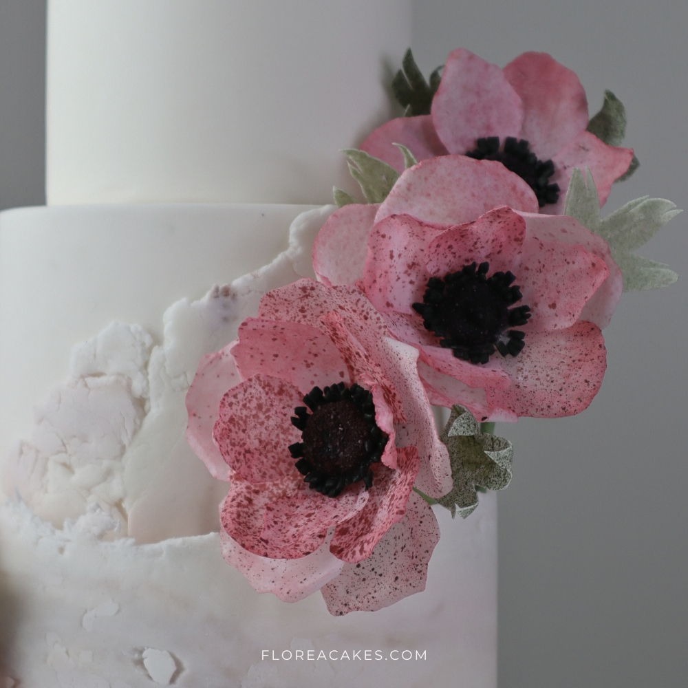 Florea Cakes Wafer Paper Flower Tutorial Anemone Edible Wafer Paper Anemone Flowers