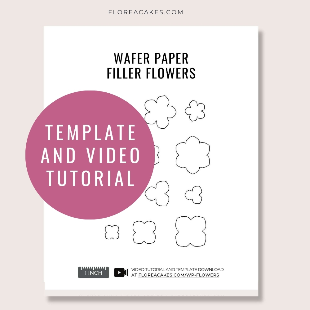 Florea Cakes Wafer Paper Flower Tutorial Template