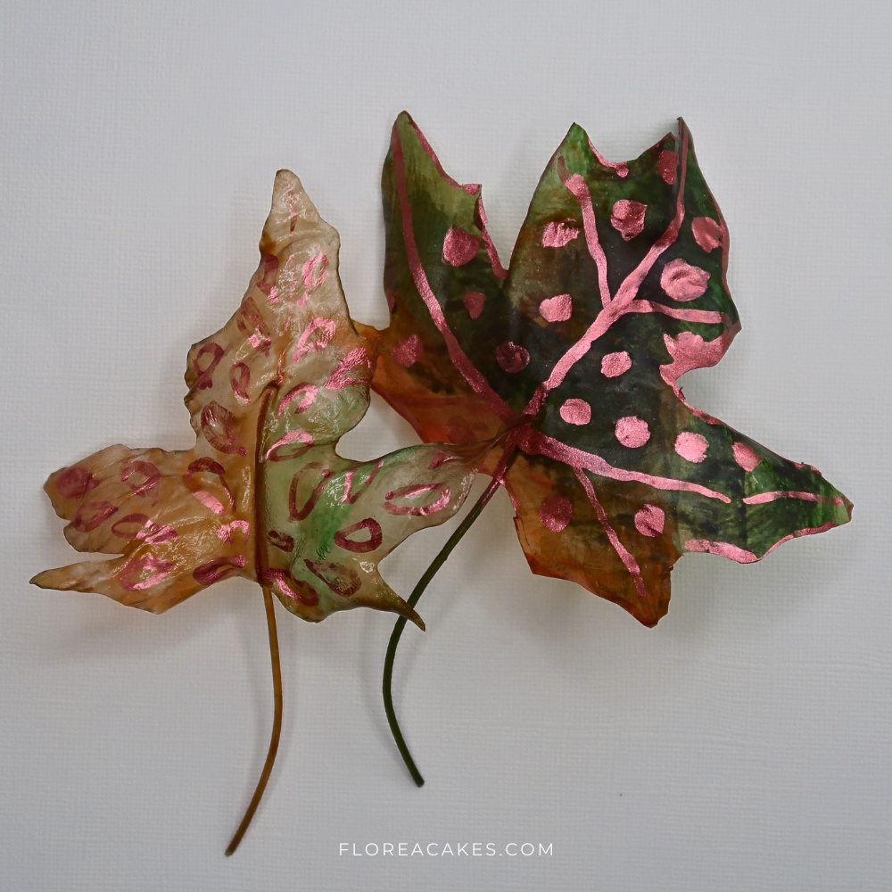 Rice Paper Leaves Tutorial Florea Cakes Edible and Realistic Rice Paper