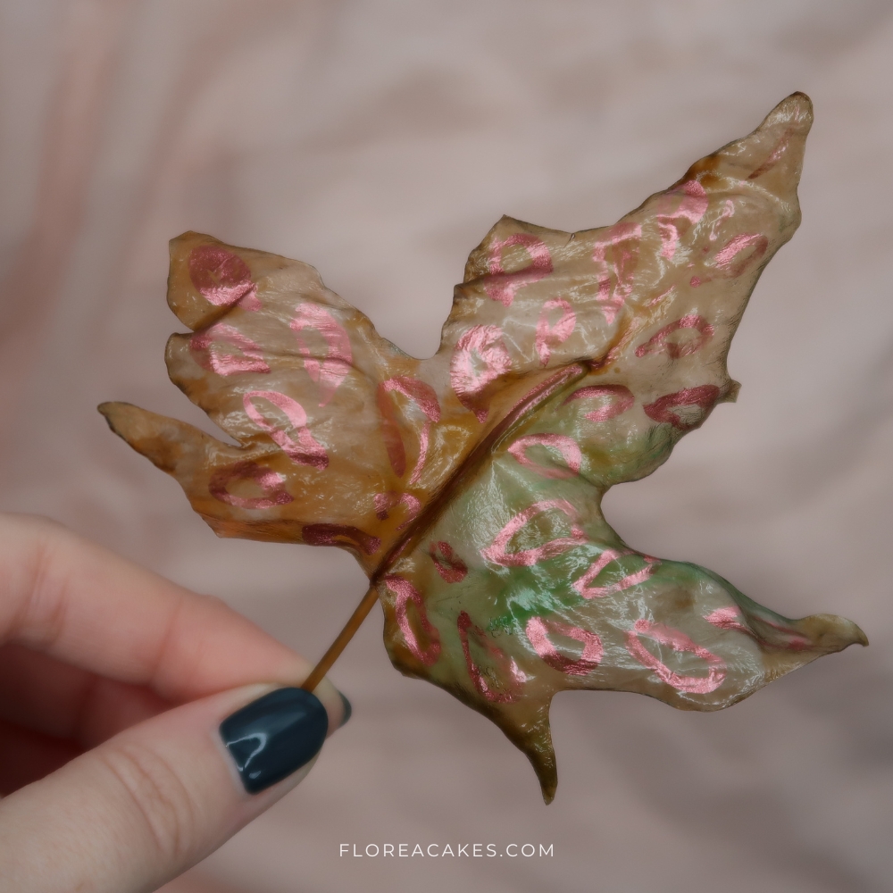 Rice Paper Leaves Tutorial Florea Cakes Rice Paper Leaves for Cake Decoration