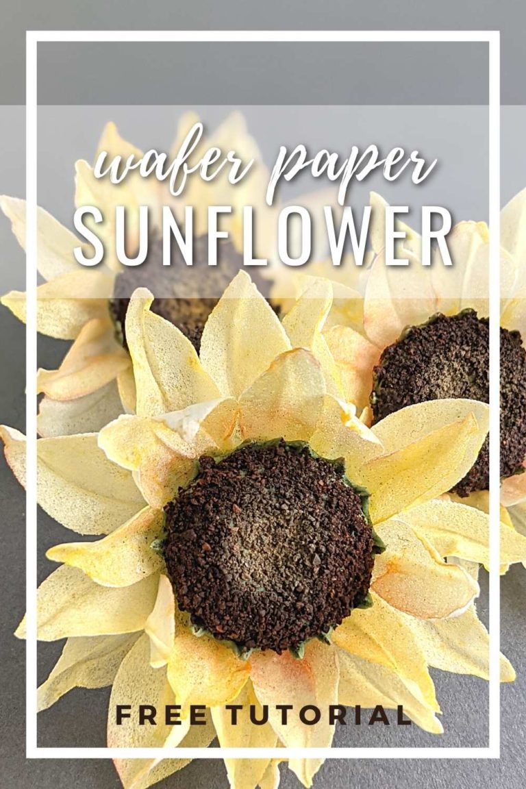 Wafer Paper Sunflower Astashkina Cakes 4