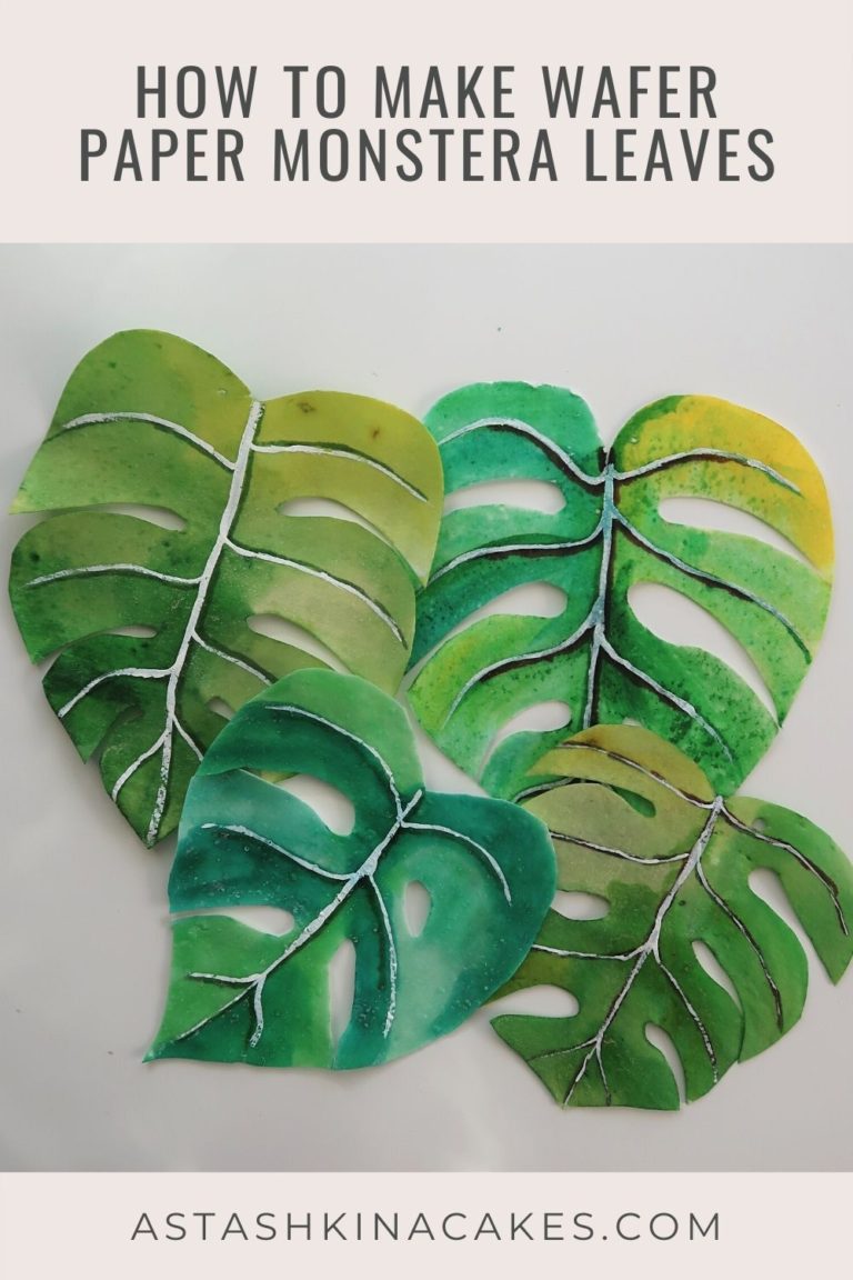 astashkina wafer paper monstera leaves 3