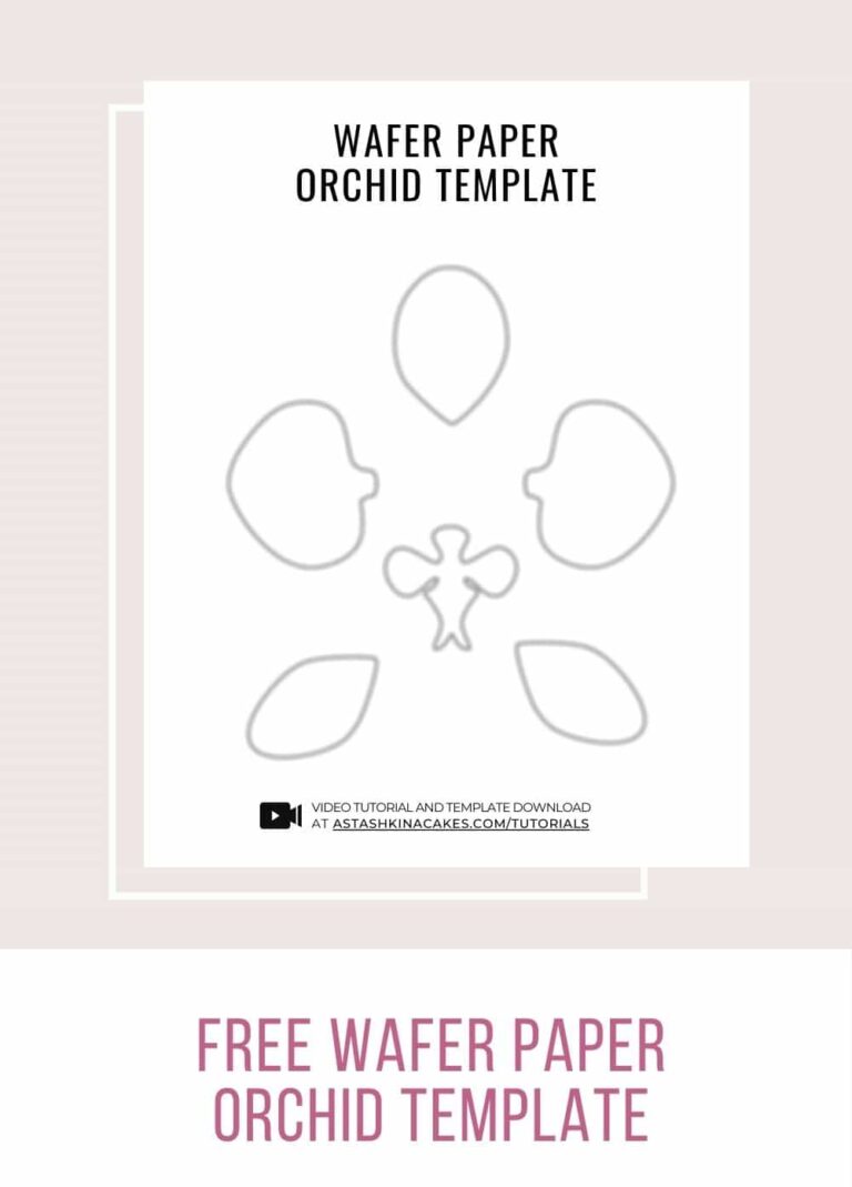 Wafer Paper Orchid tutorial astashkina cakes 7