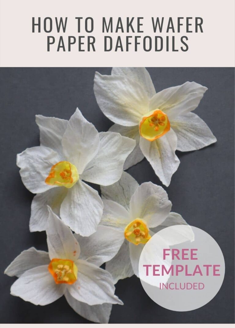 wafer paper daffodils 2