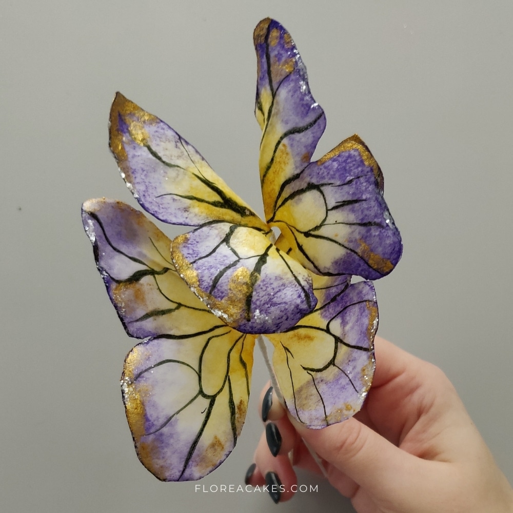 Florea Cakes Wafer Paper Watercolor Butterflies for Cake Decorating