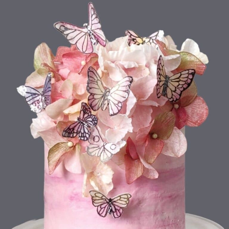 Wafer Paper on Buttercream Astashkina Cakes