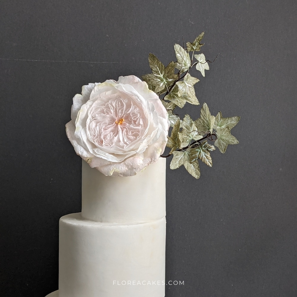 Florea Cakes Wafer Paper Flower Tutorial Cake with Wafer Paper Ivy