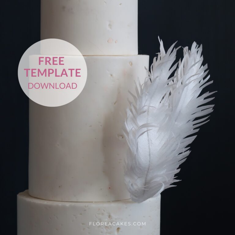 Florea Cakes Wafer Paper Tutorial Feathers ()