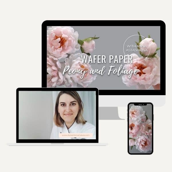A bundle of Wafer paper Realistic Flowers &  Wafer Paper Creative  Textures