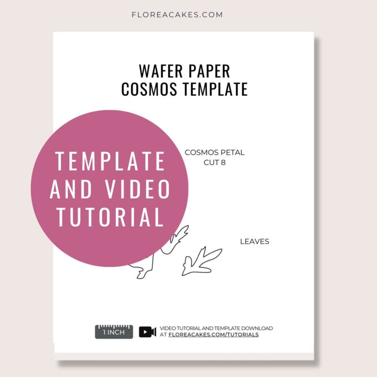 Video tutorial: How to make Wafer Paper Flowers Cake Decorating Masterclass Free PDF template download wedding cake designer online workshops for home bakers wedding cake academy wafer paper flowers edible paper decor