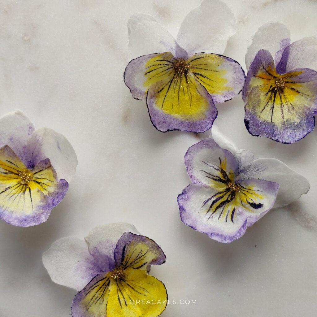 Florea Cakes Wafer Paper Tutorial Pansy