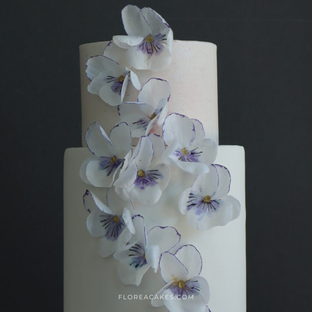 Florea Cakes Wafer Paper Tutorial Pansy Cake Pansies