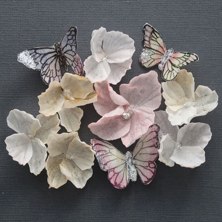 wafer paper blossoms and butterflies astashkina cakes ()