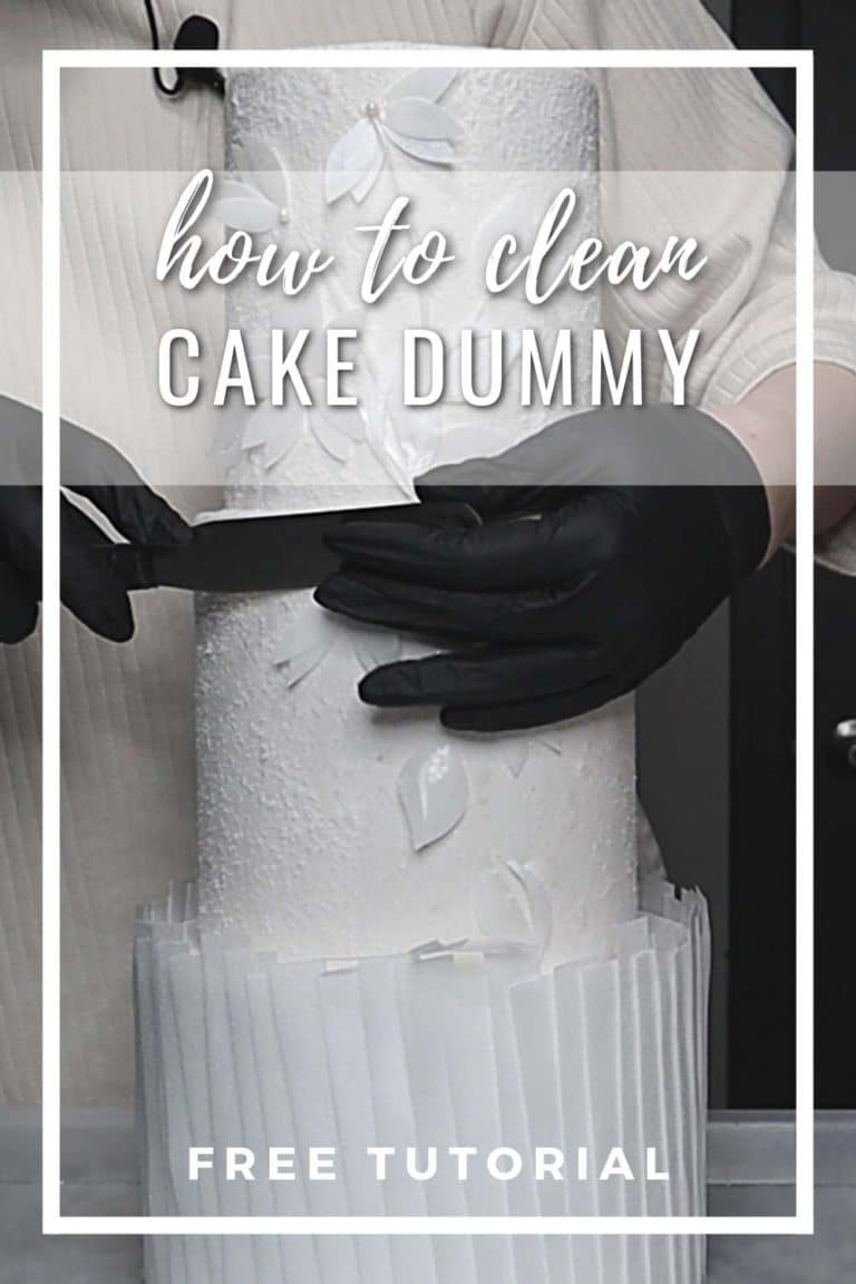 How to clean and reuse cake dummies for cake decorating