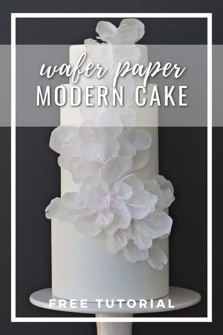 Wafer Paper Modern Cake Astashkina Cakes 1