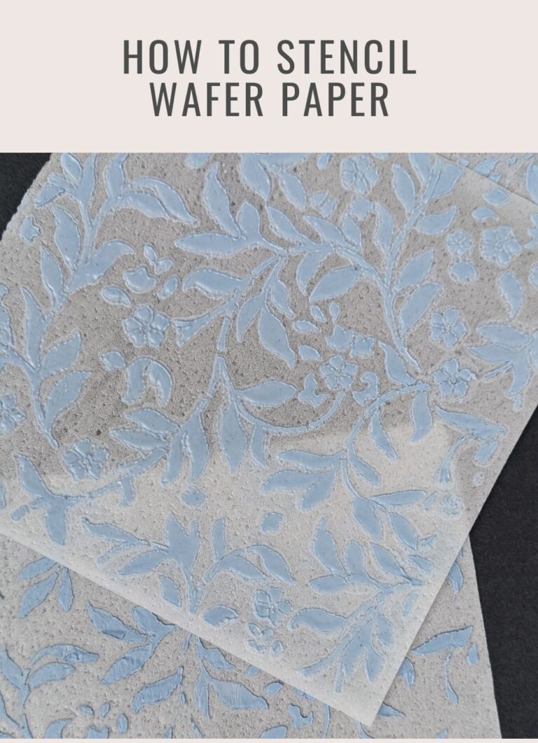 How to Stencil wafer paper Anna Astashkina 1