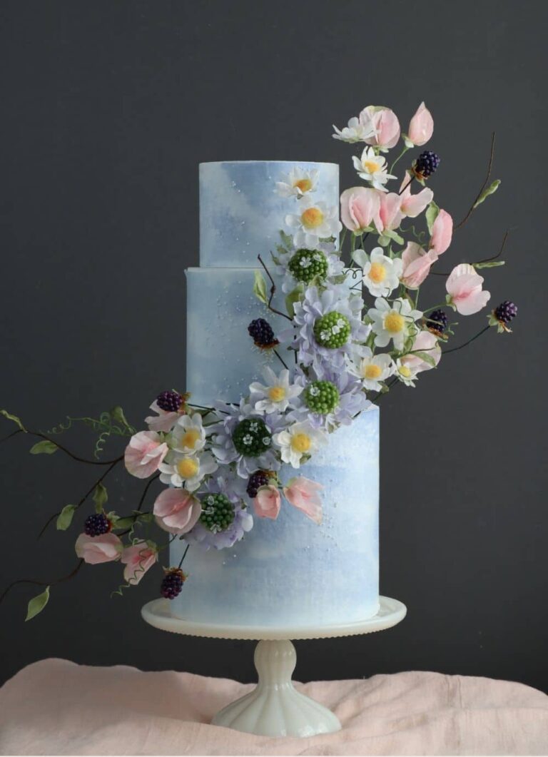 How to cover cake in wafer paper wrap 2