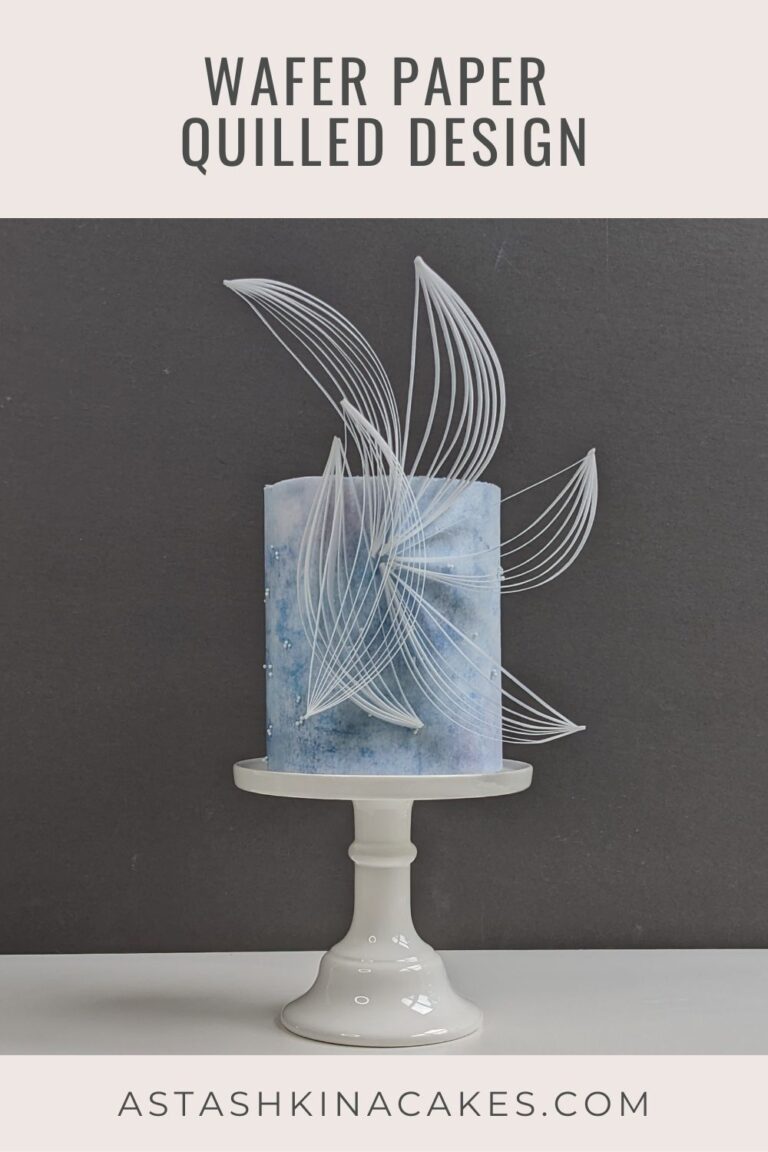 Wafer Paper Quilled Cake Design Anna Astashkina