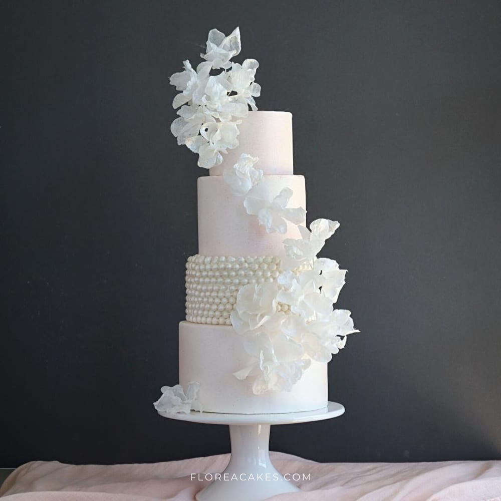 Beautiful Wafer Paper Wedding Flowers Florea Cakes