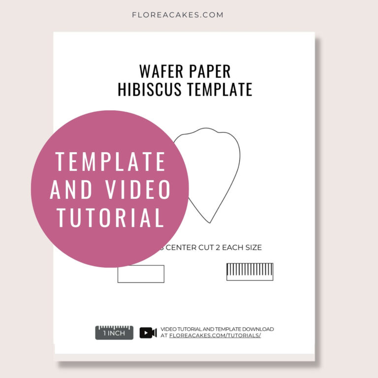 Wafer Paper Flower Video Tutorials on FloreaCakes (9)