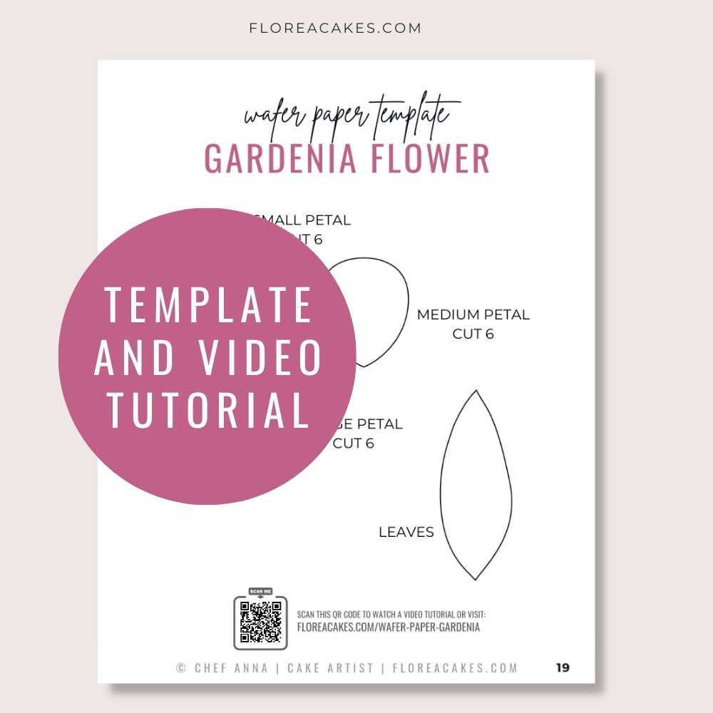 Florea Cakes Wafer Paper Gardenia Tutorial ()