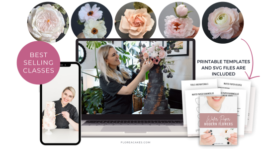 Make Modern Wafer Paper Flowers In 1 Hour​