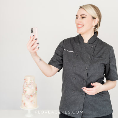 Smiles & Wafer Paper Flowers Florea Cakes