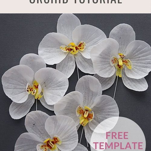 Wafer Paper Orchid tutorial astashkina cakes 6