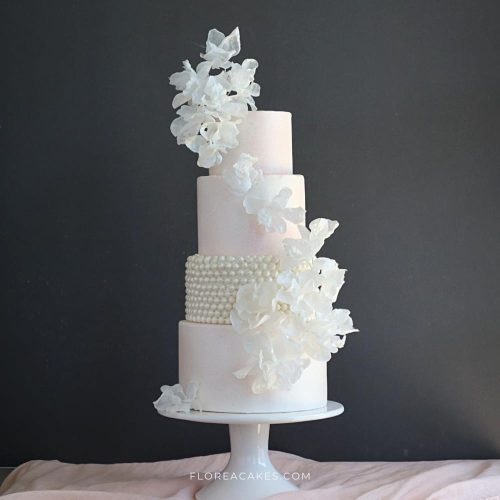 Beautiful Wafer Paper Wedding Flowers Florea Cakes
