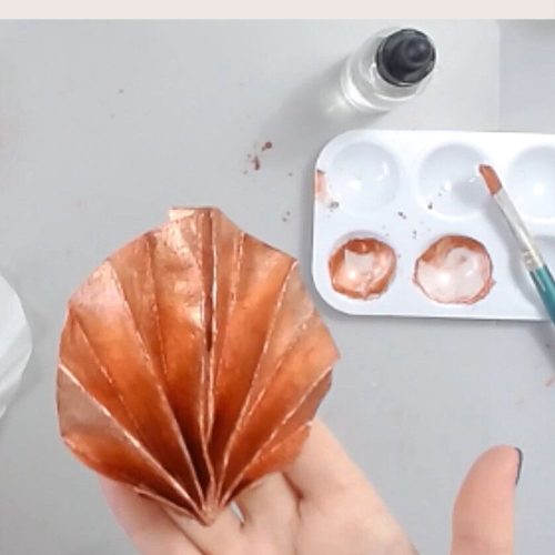 how to make wafer paper pleats and paint gols astashkina cakes 2