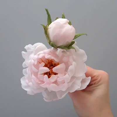 wafer paper peony online course astashkina cakes 3