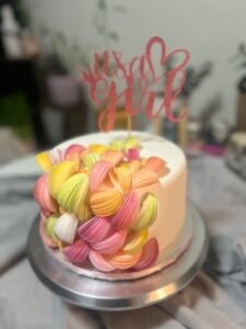 Wafle paper ball cake